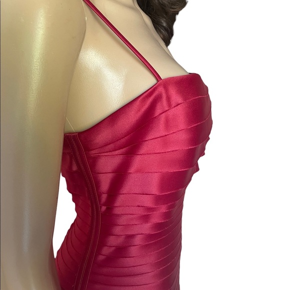 JS Collection petite strapless red dress size 10 - Picture 9 of 15